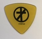 Rare Bad Religion Jay Bentley Guitar Pick Clear Amber W  Black Print Punk Rock