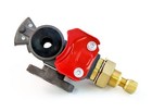Emergency Shutoff Gladhand Red Aluminum  replaces Velvac 035095 Hebco 441071 
