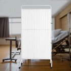 Movable Medical Privacy Screen Freestanding Room Divider Lockable Casters White