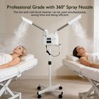 4in1 Skin Care Hot cold Facial Steamer 5x Led Magnifying Lamp Beauty Spa Machine