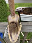 Vintage Perko Brass Bow Boat  Light Blue And Red Glass Lens