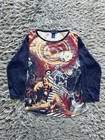Cirque Du Soleil Womens Shirt Large Graphic Invoke Provoke Evoke All Over Print