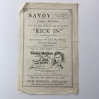 Vintage Savoy Theater Program Marion Davies Silent Film Flyer Feb 19