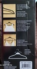 50 Pack Rubberized Non Slip Clothes Hangers Black Adult Size Heavy Duty