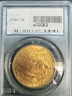      1922  20 Gold St  Gaudens Liberty Double Eagle Coin Pcgs Ms63