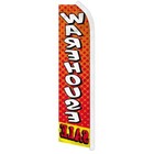  warehouse Sale  Advertising Super Flag Swooper Banner Business Sign Discount