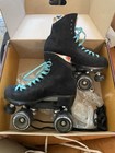 Moxi Lolly Black Suede Leather Quad Fashion Roller Skates