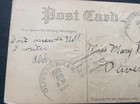 Vintage Post Card With U s     one Cent    B  Franklin Stamp Issue Of 1908-09 Per 12
