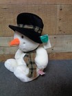 Russ  snowflake  Super Soft Plush Snowman 10 5 