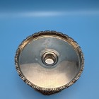 Godinger Silverplate Pedestal Taper Candle Holder Ornate Pierced Floral Base