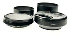 Unbranded 52mm Screw-in Metal Lens Hood Shades Lot Of 4 Hoods