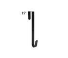 15  Wreath Hanger For Front Door Metal Over The Door Single Hook Black Seasonal