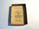 Vintage Zippo Brushed Chrome Lighter W  Red Stripe Box 1950-1957 Mint Never Used