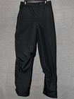 Footjoy Dryjoys Rain Pants Women   s S Black Waterproof Golf Fj Logo Zippered Leg
