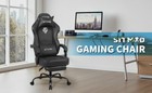 Ergonomic Gaming Chair With Footrest For Adults-pu Leather Pc Computer Chair