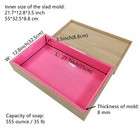 Large 35 Lb Silicone Soap Mold 555 Oz Big Silicone Slab Mold With Wooden Box    