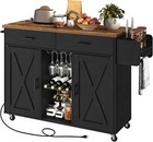 Hoobro Kitchen Island With Storage Rolling Kitchen Island Cart Island Table