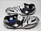 Shimano M087s Men s Size 12 3 Silver Mountain Bike Cycling Shoes With 98a Clips