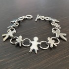 Vtg Silpada 925 Sterling Silver Family Link Bracelet Approx 7 5   l   27g