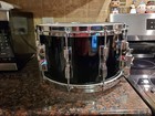 Vintage Tama Superstar 8x14 Mastercraft  Snare Drum  piano Black  Japan  Vgc