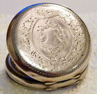 Antique Swiss Silver Pocket Watch  case Only  Price Reduced