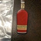 Bearface Canadian Whiskey Metal Lapel Pin Tie Pin  New   In Excellent Condition 