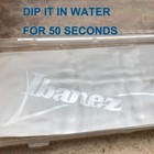 Waterslide Ibanez Guitar Peg Head Logo Decal White
