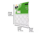 Pleated Air Filters Replacement For Furnace  Ac Hvac Merv 8 Fpr 5 3-pack New
