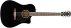 Fender Cd-60sce Dreadnought Acoustic-electric Guitar - Black W  Hard Case