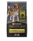 Purina Pro Plan Adult Weight Control Dry Dog Food Chicken   Rice Shredded 34lb