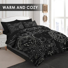 Queen Comforter Set With Sheets  7 Pieces Pentagram Retro Bedding   Bed In A Bag