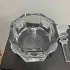 Versace Rosenthal Medusa Lumiere Crystal Wine Stopper And Bottle Coaster