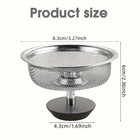 2 Set Kitchen Sink Strainer Basket Stainless Steel Mesh Filter Drain Stopper