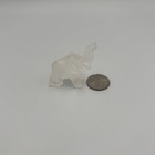 Vintage  Hand Carved Stone Marble Onyx Elephant Figurine Decorative