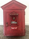 City Of Oakland Electrical Dept   Fire Alarm Station Box Porcelain   Plate Lock