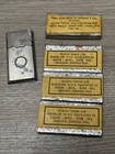  5  Antique Boye Spring Steel Burnished Egg Eyed Needles In Metal Case Nos