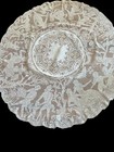 Antique Lace- C  1880-1900  Round 52    Italian Tablecloth With Primavera Scenes