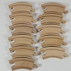 Wooden Train Track Lot 31 Pieces Straight Curved Brio Thomas Compatible