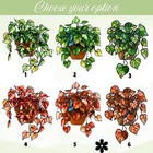 Hanging Plant Faux Stained Glass Acrylic Suncatcher Green Leaf Window Hanging