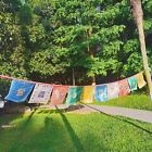 40pc Tibetan Buddhist Prayer Flags Outdoor Meditation Five Elements 11x14 Inches