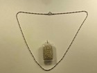 Vintage Three-step Sitting Buddha Thai Amulet With 24  No-tarnish Necklace