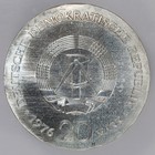 1976 Germany 150th Anniversary Of Birth Of W  Liebknecht Silver 20 Marks