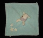 Baby Gear Zebra Security Blanket Lovey Plush Aqua Blue Stars