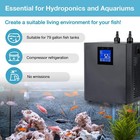 300l 79gal Aquarium Chiller Water Chiller Fish Tank Cooler W  Pump Remote 1 3 Hp