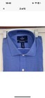 Nwot Mens Tailored Buttoned Down Long Sleeve Dress Shirt Sz 15 36 Slim Blue Gift