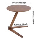 Modern Simple Style Walnut Color Coffee Table Living Room Rubber Wood Table Usa