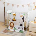 Safari Animal Crib Bedding Set For Baby Boys Girls  3-piece Baby Crib