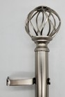 Swirled Cage 1 1 4  Adjustable Curtain Rod - Nickel