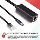 Active Poe Splitter - Power Over Ethernet Adapter 48v To 12v Ieee 802 3af Com   