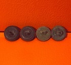 4 Dug Civil War Relic Eagle Military Union Button Group Siege Of Petersburg Va